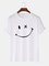 Camiseta De Algodón Mezclado Simple Hombre Moda Estampado