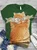 Camisetas Retro Animal Algodón Mezclado Manga Corta
