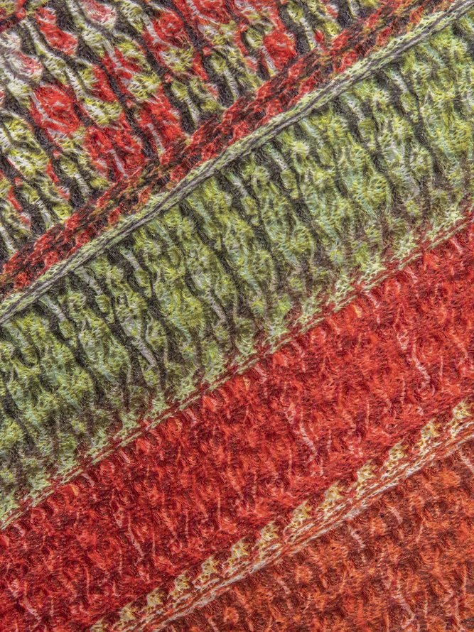 Bufanda casual de algodón con cuello redondo