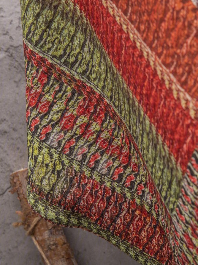 Bufanda casual de algodón con cuello redondo