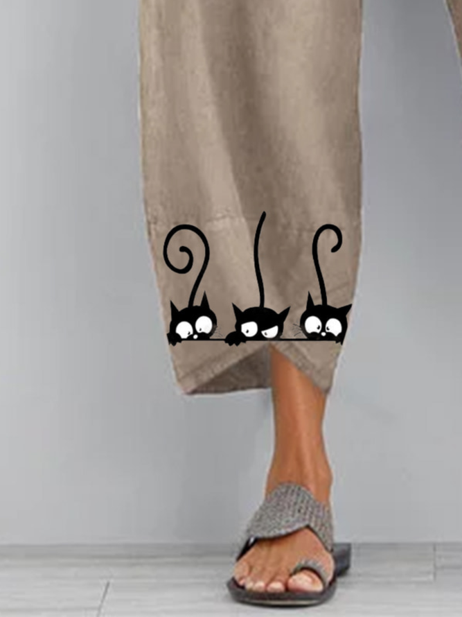 Pantalón De Mujer Algodón Estampado