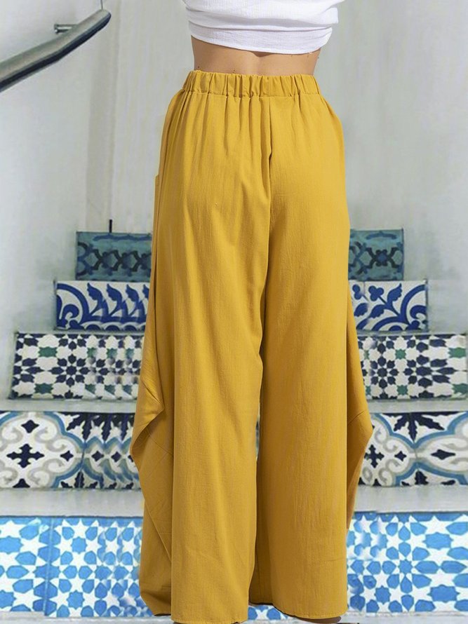 Pantalón de mujer Algodón Bolsillos