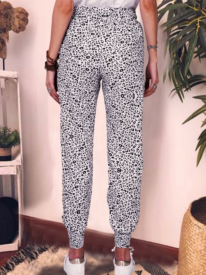 Pantalón de mujer Leopardo Estampado Algodón