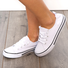 Zapato Casual de Lona Zapatillas Deportivas Cómodas de Talla Grande para Mujeres
