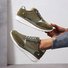 Zapatos Planos Cremallera Cita Cuero Artificial
