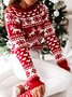 Navidad Alce Con Cuello Alto Mujer Copo De Nieve Pulóver Suéter