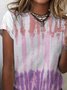 Camiseta Vacaciones Ombre/Tie-Dye Escote Redondo